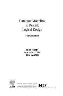 Database modeling & design : logical design