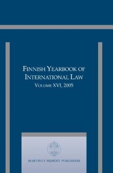 Finnish Yearbook of International Law (Volume XVI, 2005) (v. 16)