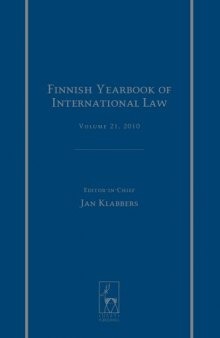 Finnish Yearbook of International Law: Volume 21, 2010