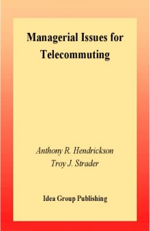 Managerial Issues for Telecommuting