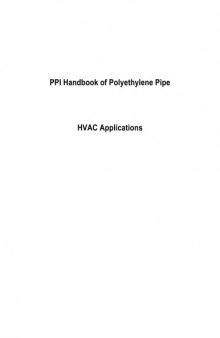 Handbook Of Polyethylene Pipe Hvac Applications