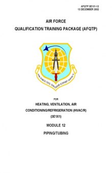 US Air Force - AFQTP - 3E1X1-12 - heating,ventilation, air conditioning (HVAC), refrigeration