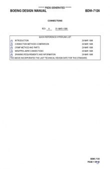 Boeing Design Manual 7126 Electrical Connections