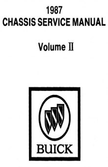 Buick Grand National Electrical Diagnosis Manual section 8A