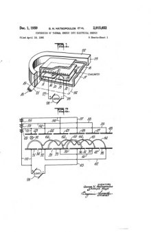 Conversion of Thermal to Electrical Energy patent