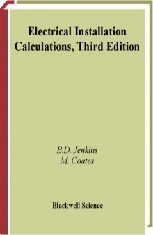 Electrical Installation Calculations: For compliance with BS 7671: 2001 