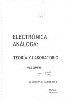 Electronica Analoga Teoria y Laboratorio