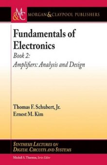 Fundamentals of Electronics, Book 2: Amplifiers: Analysis and Design