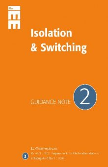 Guidance Note 2: Isolation and Switching (IEE Guidence Notes) (No 2)