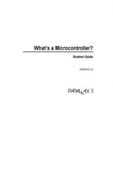 What’s a Microcontroller? - Student Guide, v3.0