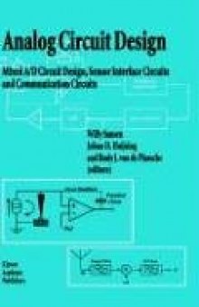Analog Circuit Design: Most RF Circuits, SIGMA-Delta Converters and Translinear Circuits