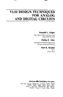Vlsi Design Techniques for Analog and Digital Circuits