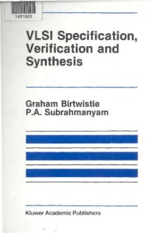 Vlsi Specification, Verification and Synthesis 