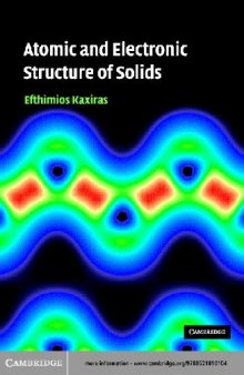 Atomic And Electronic Structure Of Solids