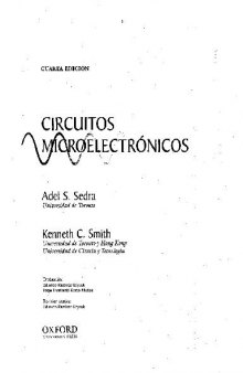 Circuitos microelectrónicos 4a edición. Con CD-ROM incluido 