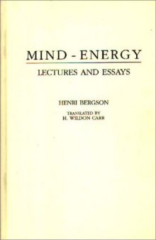 Mind-Energy: Lectures and Essays