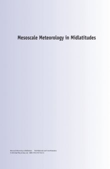 Mesoscale Meteorology in Midlatitudes (Advancing Weather and Climate Science)