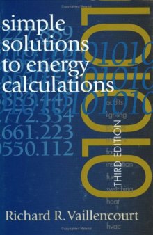 Simple Solutions to Energy Calculations, Third Edition