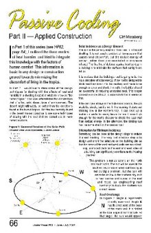 Passive Solar Cooling