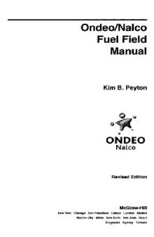 Ondeo/ Nalco Fuel Field Manual