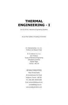 Thermal Engineering - 1