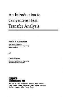 introduction to convective heat transfer