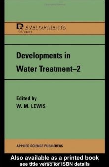 Developments in Water Treatment 2 (Development Series)