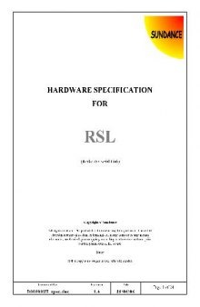 Hardware specification for Rocket-IO Serial Link.Rev1.4