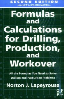 Formulas and Calculations for Drilling, Production, and Workover