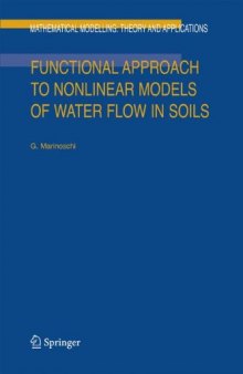 Functional approach to nonlinear models of water flow in soils