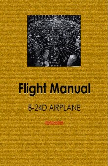 Flight manual B-24D airplane
