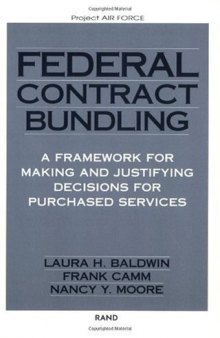 Making and Justifying Bundling Decisions for Air Force Purchasing of Services