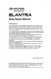 Hyundai Motor Company - Hyundai Elantra New (2007) - Body Repair Manual