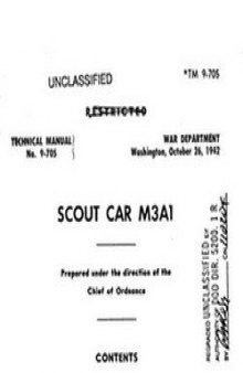 M3A1 Scout car (Technical manuals 9-705)