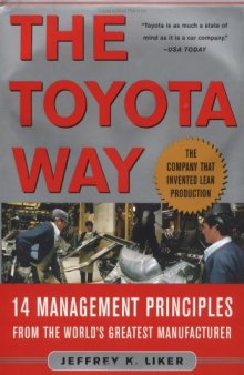 The Toyota way: 14 management principles from the world's greatest manufacturer
