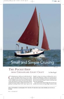 PocketShip Long Distance Sailboat Boat Yacht Plan Plans