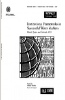 Institutional Frameworks in Successful Water Markets