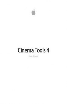 Cinema Tools User Manual en