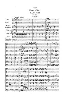 Concerto No.5 in A-Dur KV.219-Partitura completa