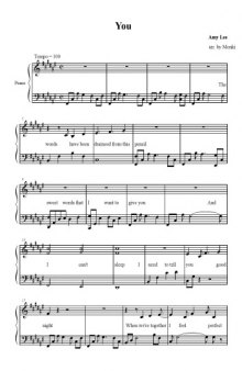 Amy Lee (Evanescence) - You (sheet music)