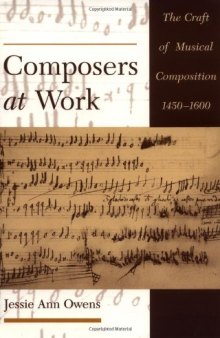 Composers at work the craft of musical composition 1450-1600
