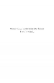 Climate Change and Environmental Hazards Related to Shipping: An International Legal Framework