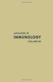 Advances in Immunology, Vol. 40