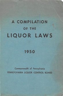 Compliation of the [Pennsylvania] Liquor Laws