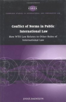 Conflict of Norms in Public International Law: How WTO Law Relates to other Rules of International Law