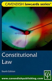 Constitutional LawCard 4ED (Lawcards)