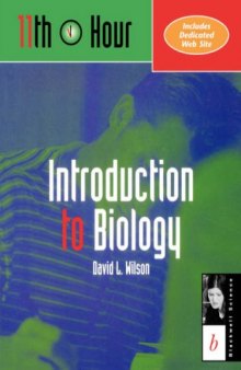 11th Hour: Introduction to Biology (Eleventh Hour - Boston)