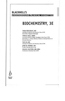 Blackwell's underground clinical vignettes. Biochemistry