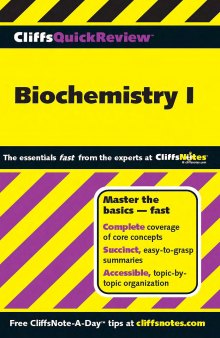 Cliff Notes Biochemistry