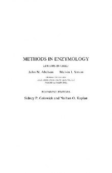 Methods in Enzymology, Vol. 371: RNA Polymerases and Associated Factors, Part D